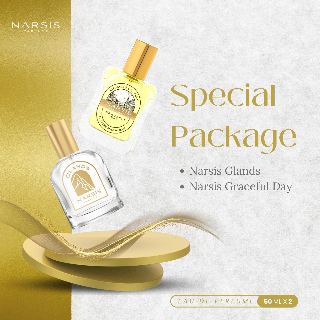 [BUNDLING PACKAGE] NARSIS Graceful Day Eau de Parfume+Narsis Glands Eau de Parfume Original Terbaru