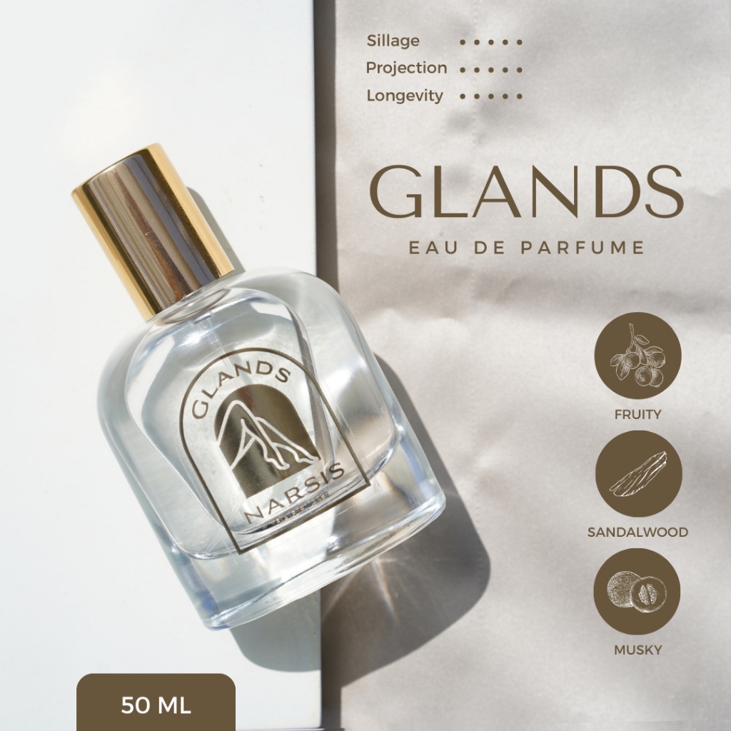 Parfum Narsis Glands Eau de Parfume Original - Manis Spicy dengan Kesegaran Fruity Terbaru
