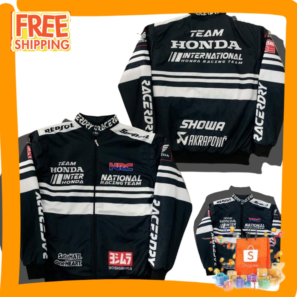 JAKET MOTORAN PEMBALAP NASCAR/ Jaket Nascar Sunmori Team Honda Internasional Jaket Racing Honda HRC 