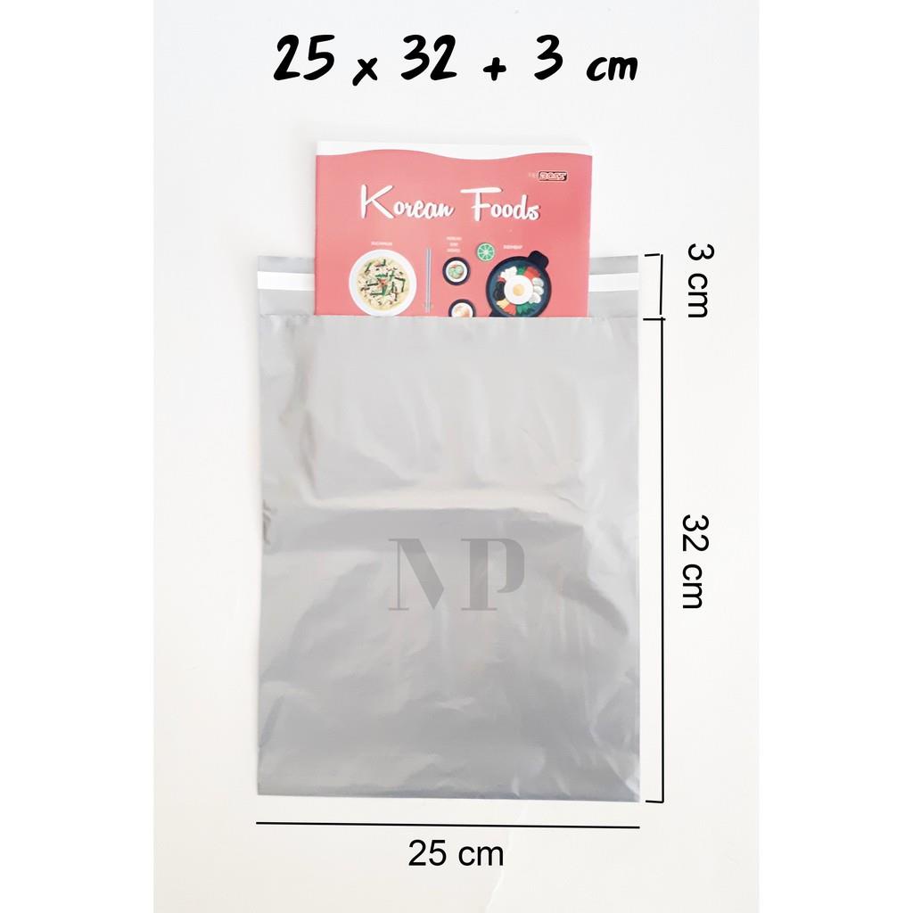 

RB Plastik Polymailer Silver 25 x 32 cm isi 100 pcs Packing Online Shop Kantong Lem Seal Amplop