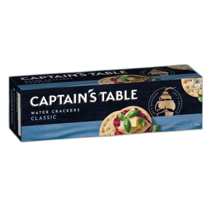 

Captain's Table Classic Water Crackers 125gr