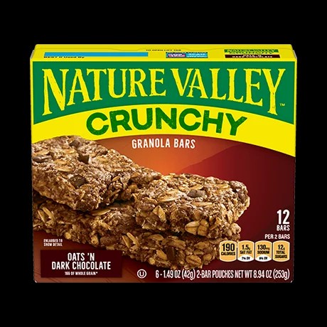 

Nature Valley Crunchy Granola Bar Oat Dark Chocolate 253gr
