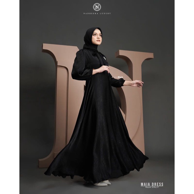 Ready Stock Terbaru COD Gamis terbaru Nadeera Luxury MAIA DRESS BY NADHEERA LUXURY