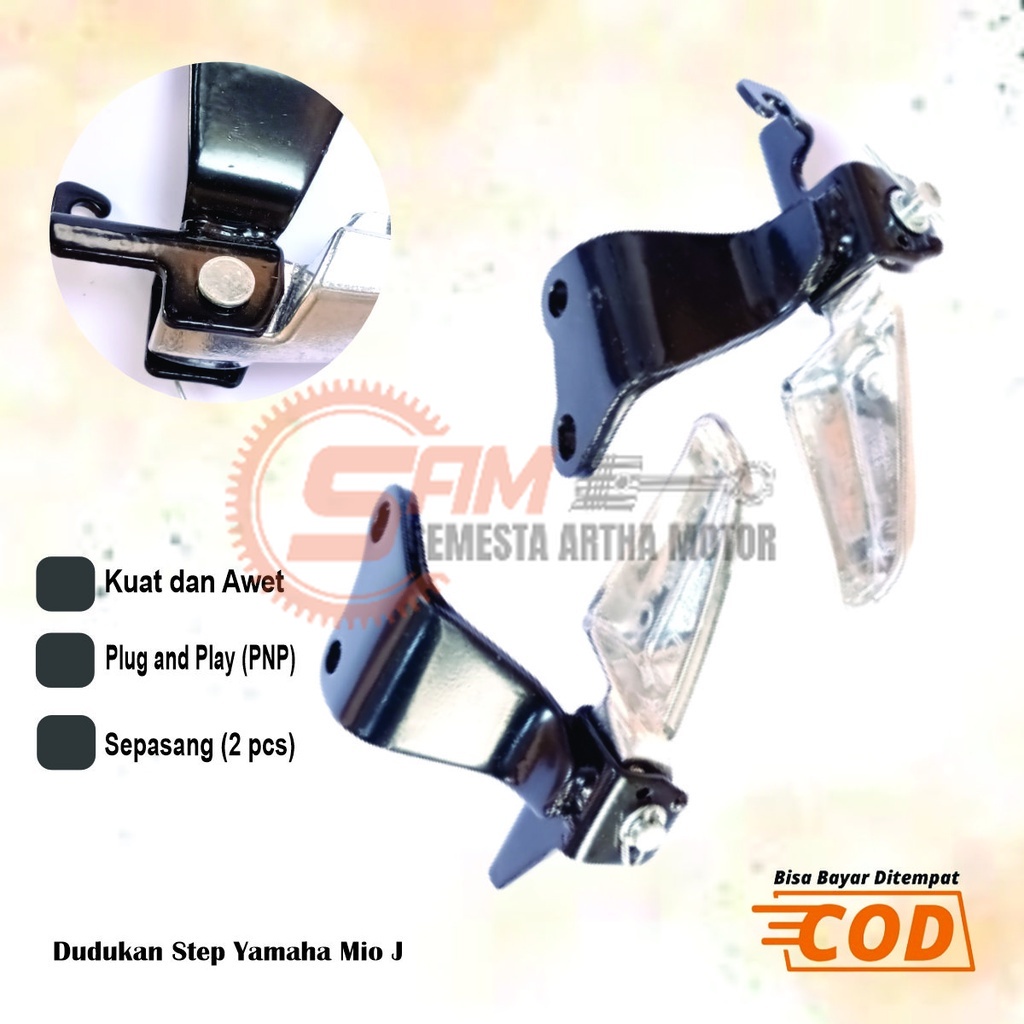 Dudukan Footstep Yamaha Mio J Soul GT Breket Step Belakang Injakan Kaki Motor Bebek