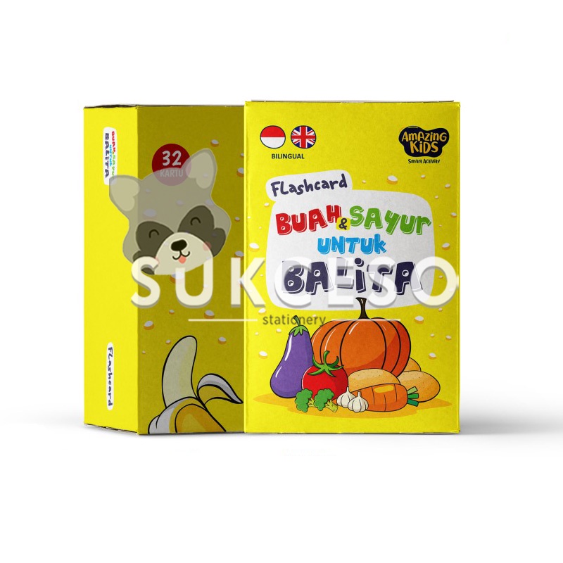 AMAZING Flashcard Buah dan Sayur / FLASHCARD EDUKASI UNTUK ANAK
