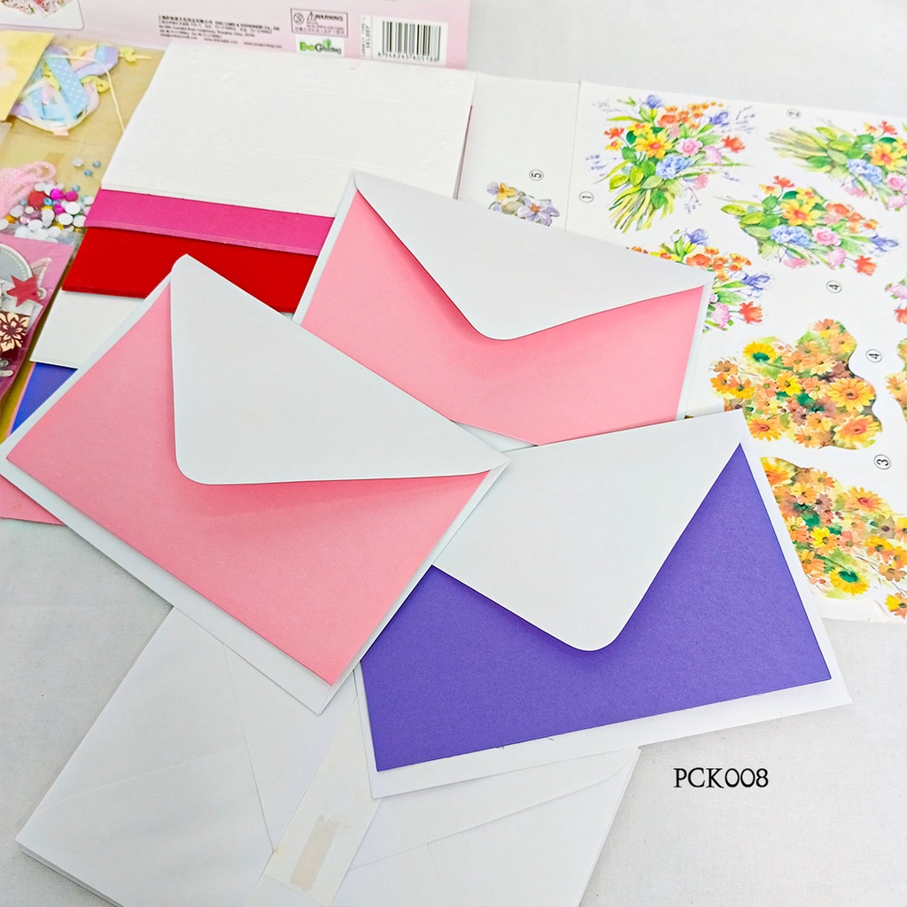 

Scrapbook Journaling Paper Colorfull Mail Card Kit DIY PCK001