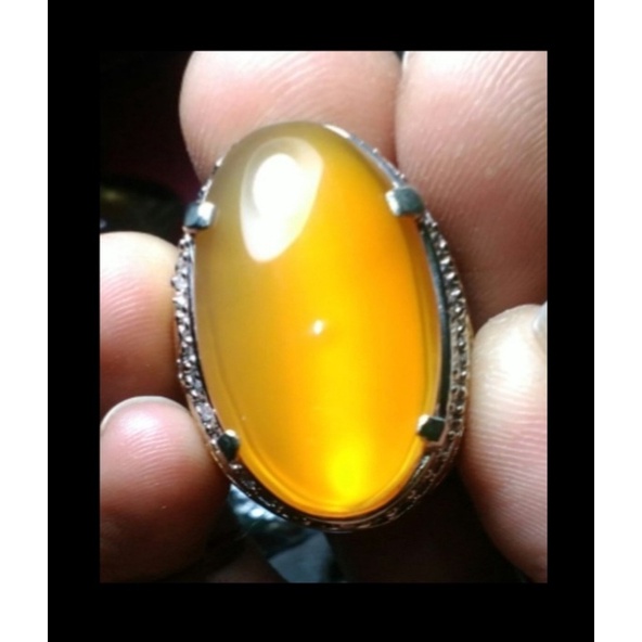 Yellow Obi Bacan Obi Kuning kristal ngaca size jumbo