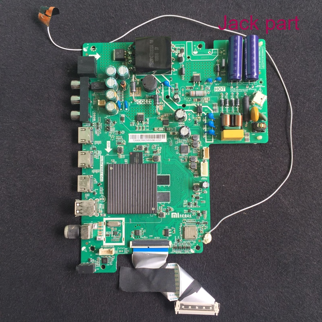 MB - MAINBOARD - MESIN SMART TV XIAOMI L32M5-AN - L32M5AN - L 32M AN - 32M - 32 - AN ( SOKET BESAR )