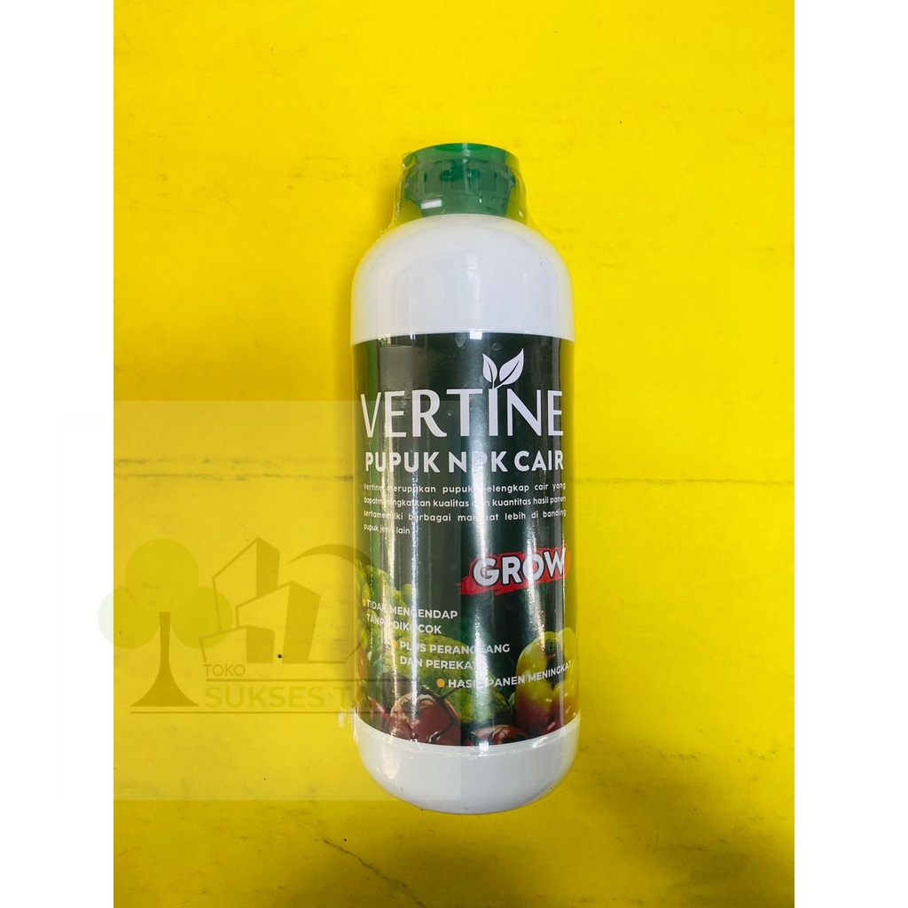 Pupuk npk cair VERTINE BUNGA DAN BUAH GROW PADI BAWANG TEMBAKAU isi 1 liter dari cv.mitra tani