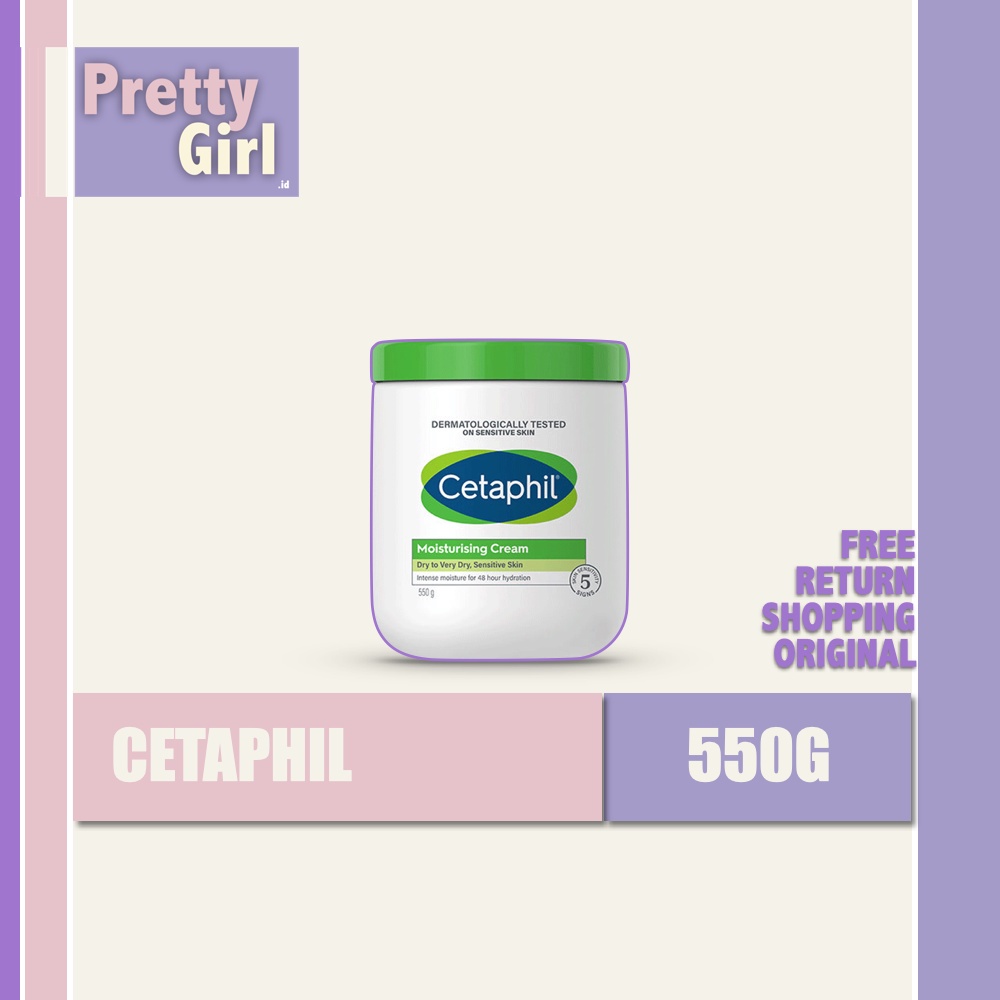 Cetaphil Moisturizing Cream 550g - Krim Pelembab Asli ❤ Perawatan Kulit Profesional ❤