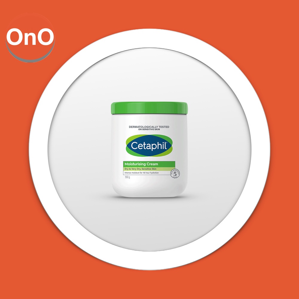 Cetaphil Moisturizing Cream 550g - Krim Pelembab Asli Kulit Sehat Tanpa Kering