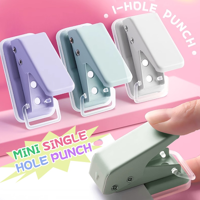 Morandi Color Puncher Single Hole Puncher Mini Portable Hole Punch -MG