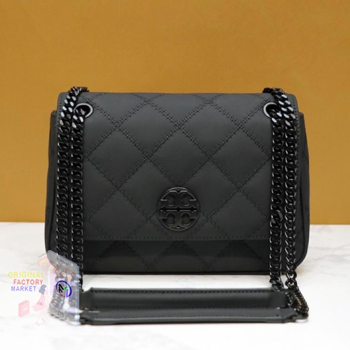 TAS TB 87865 Willa Small Shoulder Bag Black Gun Matte  Bs