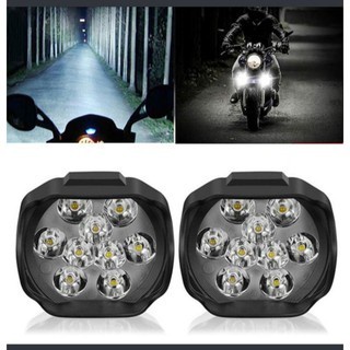 Lampu LED Spion Motor Tembak Sorot 9 Mata