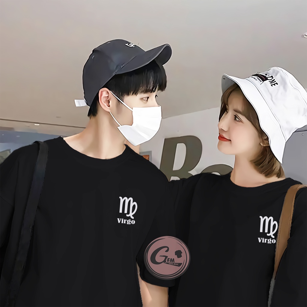 Baju Kaos Distro Pasangan Couple Zodiak Virgo Pria Dan Wanita Dewasa Warna Premium