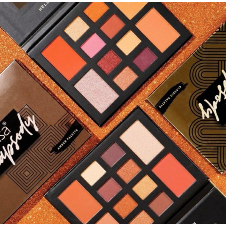 Salsa Eyeshadow Palette - Palet Eyeshadow Blush On Contour Highlighter