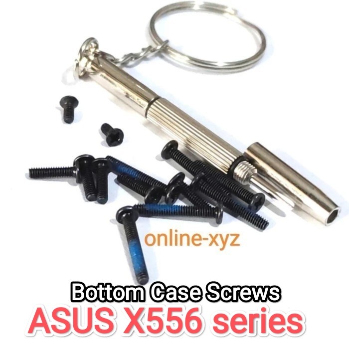 baut mur sekrup casing ASUS X556 X556U X556UB X556UQ X556UJ X556UF X556URK