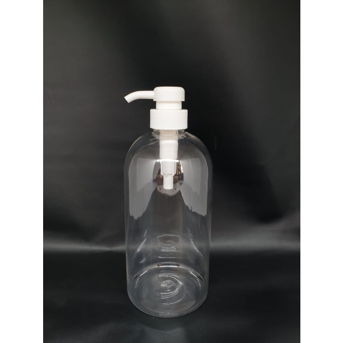 Promo - BOTOL PUMP 1L PUMP / BOTOL 1000ML PUMP / BOTOL SABUN ISI ULANG - PUMP BULAT n.33 - Sedia bot