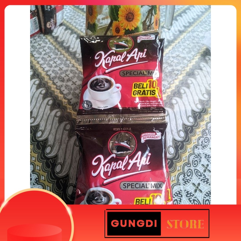 

Kopi bubuk Kapal Api Mix 24g 1 Renteng/10pc