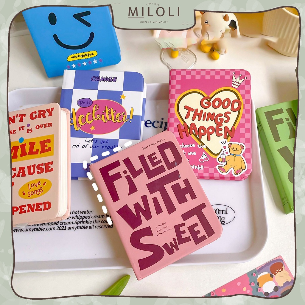 

[MILOLI] 1Pcs BUKU MINI A7 NOTEPAD FILLED WITH SWEET Diary Buku Tulis Buku Catatan Garis - E0049