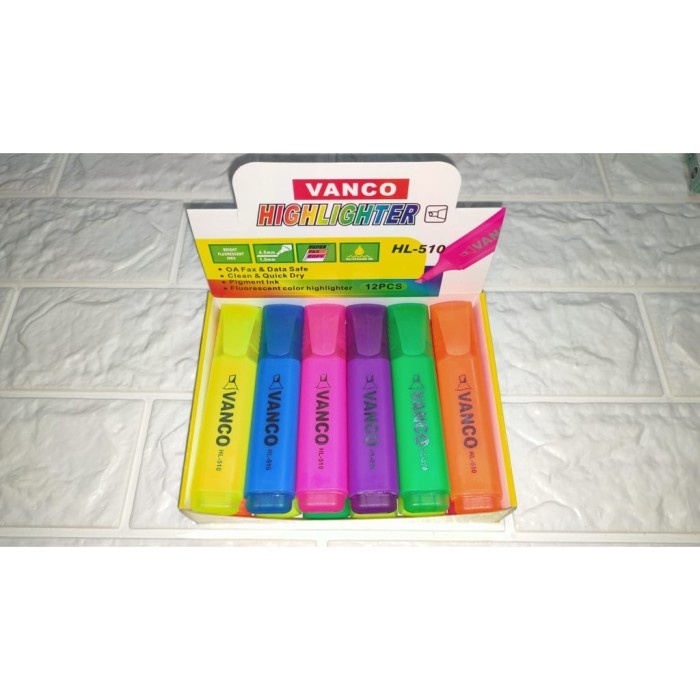 

VANCO HIGHLIGHTER WARNA NEON