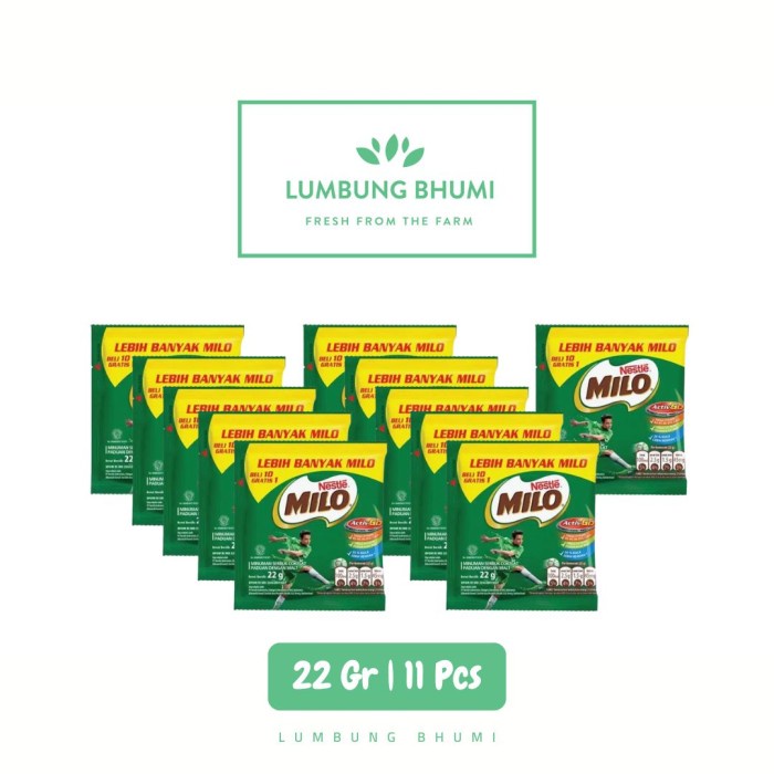 

Lumbung Bhumi - Susu Milo Original 1 Rcg 11 Pcs ( Bahan Pokok )