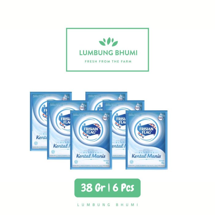 

FRISIAN FLAG Susu Kental Manis Putih 38 Gr Ecer 1 Rcg 6 Pcs