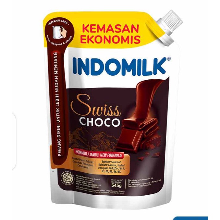 

indomilk pouch coklat 545ml