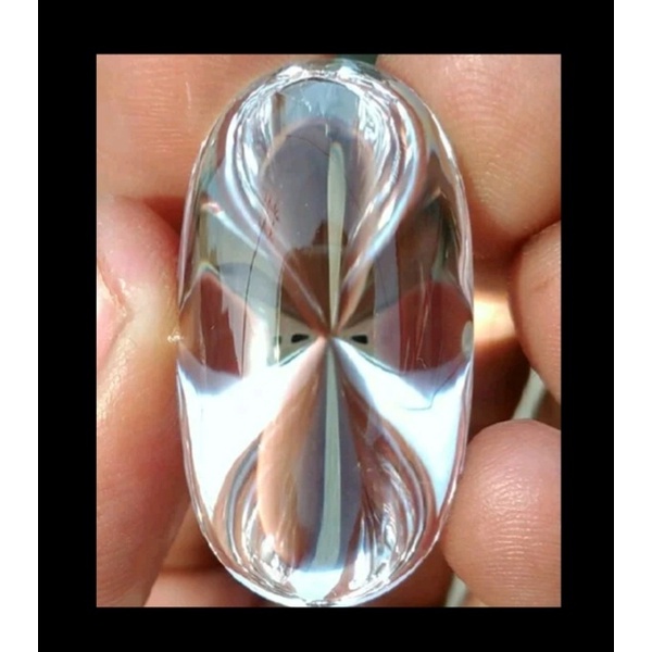 Kinyang Air Quartz Rock Crystal Bangka Belitung Luster Tegas Size Jumbo mumbul 31x18x15mm kode PB02