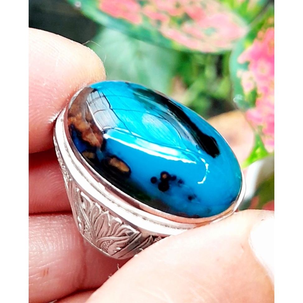 Bacan Doko Majiko kristal size jumbo ring perak