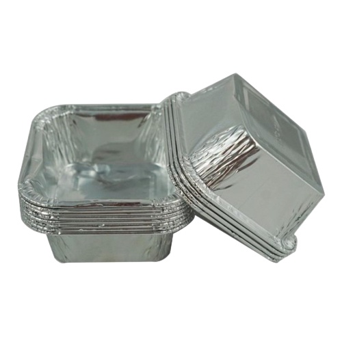 ALUMINIUM FOIL CUP I ALUMINIUM FOIL TRAY I AlumInium foil + Tutup I KOTAK ALUMINIUM I Ukuran OX 100