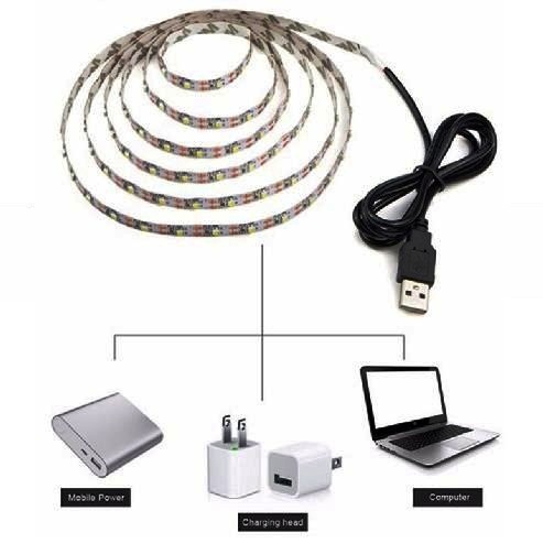 Lampu Hias LED Strip 5 volt + Kabel USB 75 Cm / Lampu Tidur / Lampu Kamar / Lampu Elektronik