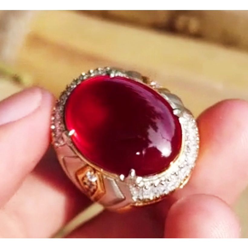 Red Obi Bacan Obi Merah Kristal Kode a22