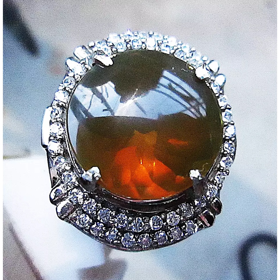 Natural Brownish Fire Opal Wonogiri size jumbo