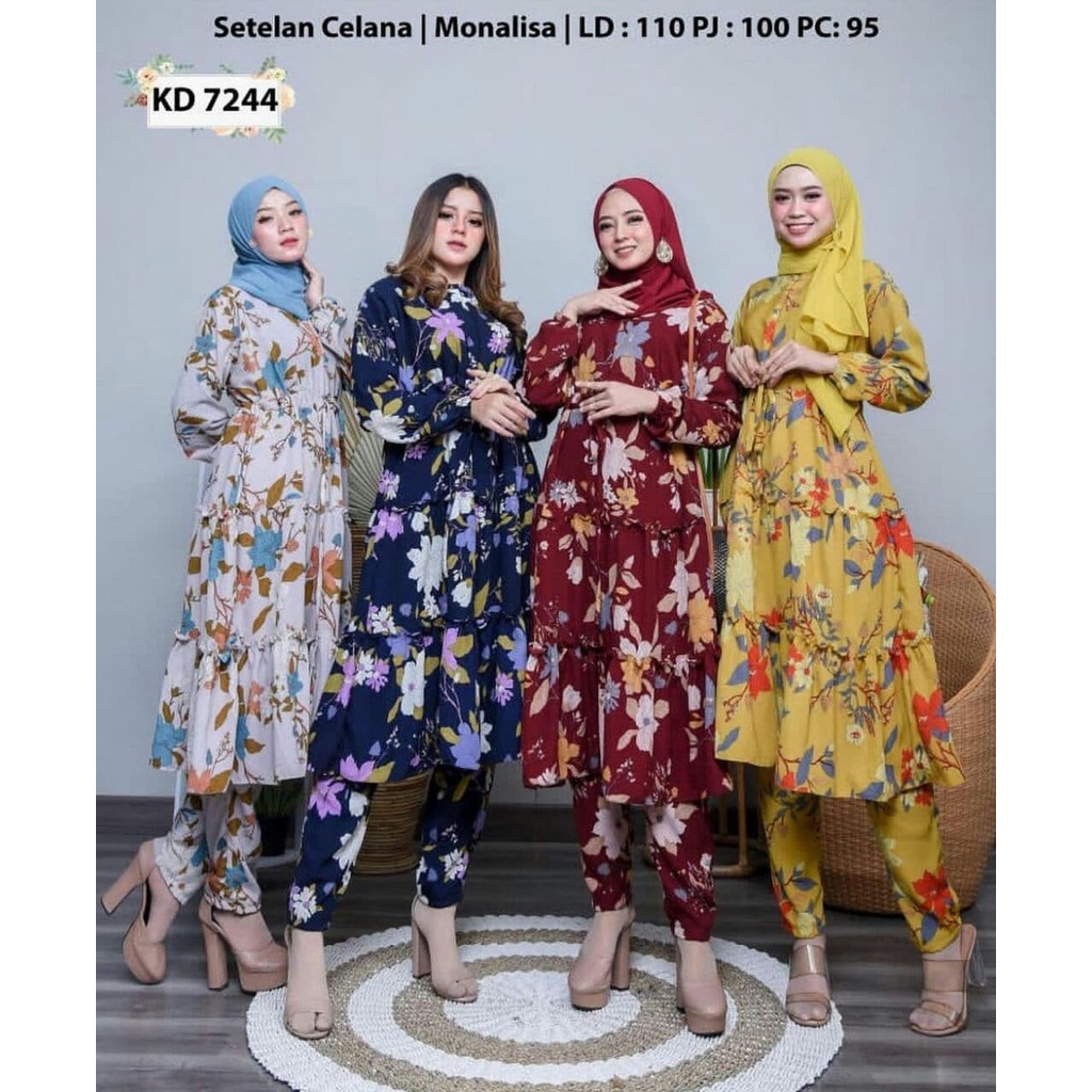 Mekar Set / Piyama Daily Set Setelan One Set  Baju Pesta Oversize Wanita Termurah  Pajamas Baju Tidu
