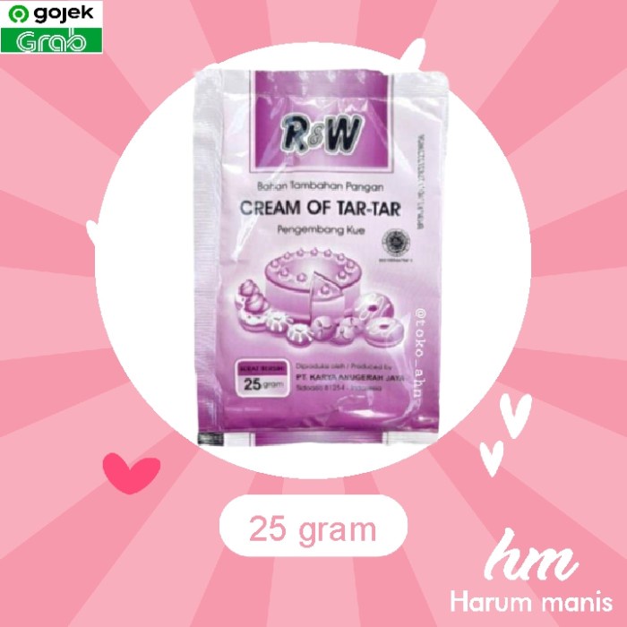 

RW Cream of Tartar 25gram