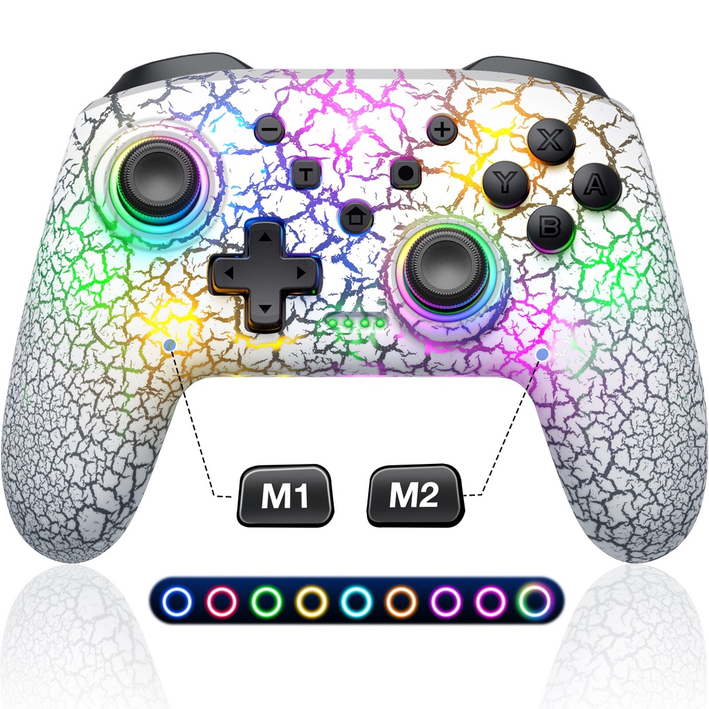 Gamepad Nirkabel  Nintendo Switch/Switch OLED. Konsol Sakelar Lite Kontroler Pro  Koneksi Kabel Andr