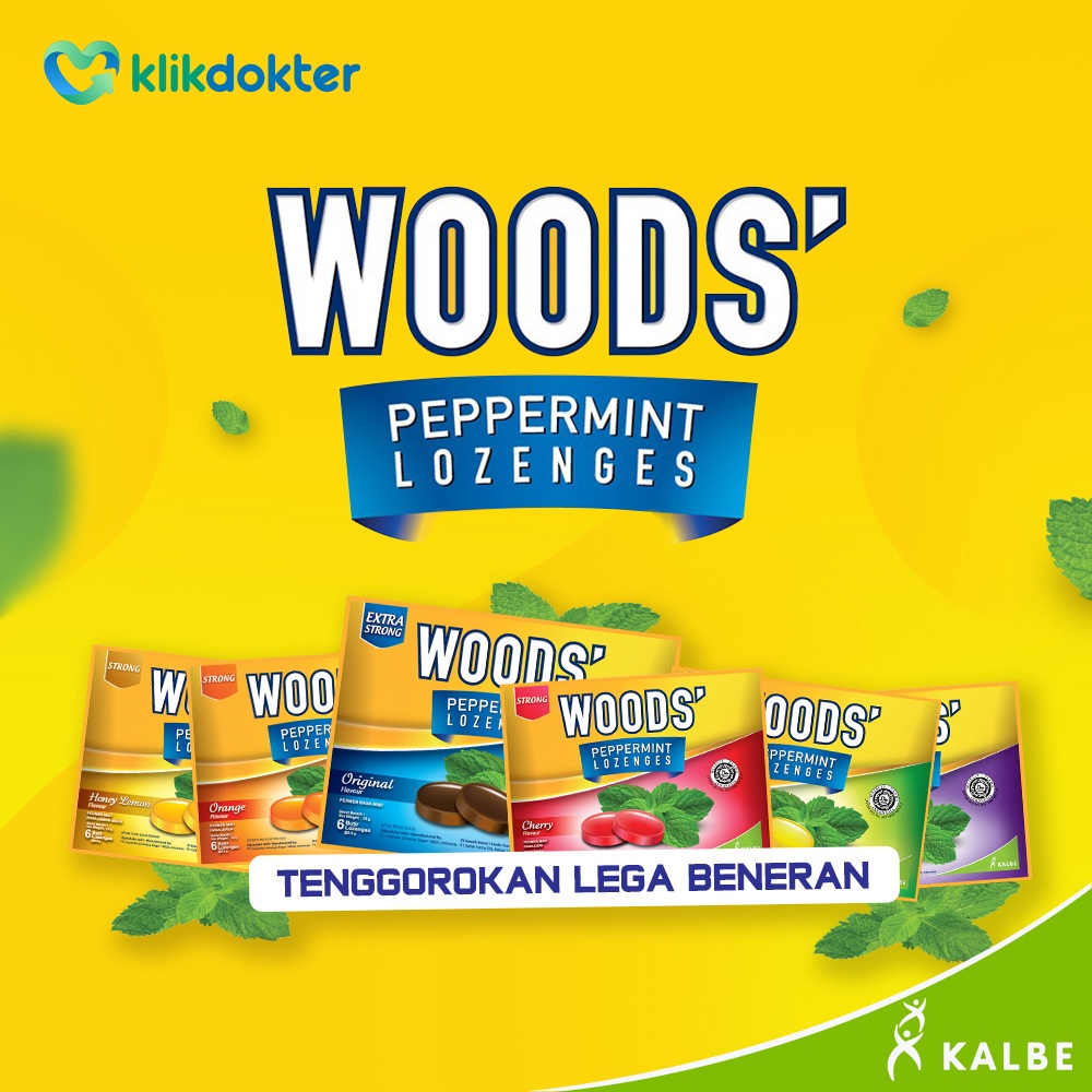 

PERMEN Woods' Lozenges 15gr PER SACHET ISI 6 butir