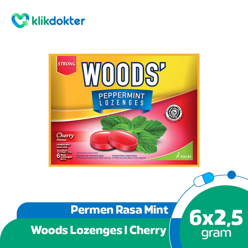 

Woods' Lozenges Cherry 15gr PER SACHET