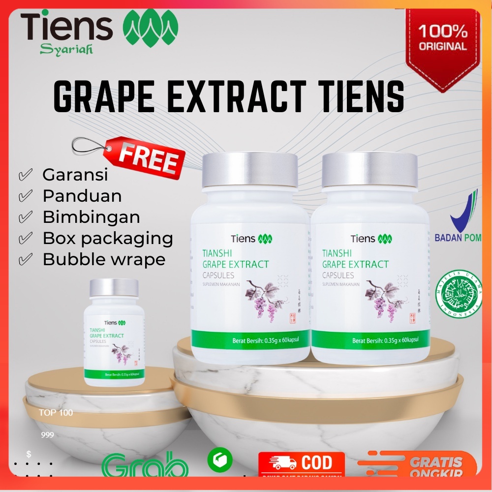 TIANSHI GRAPE EXTRACT TIENS PELANGSING SLIMMING SLIM SUPLEMEN PENURUN BERAT BADAN ORIGINAL ORI ORIGI