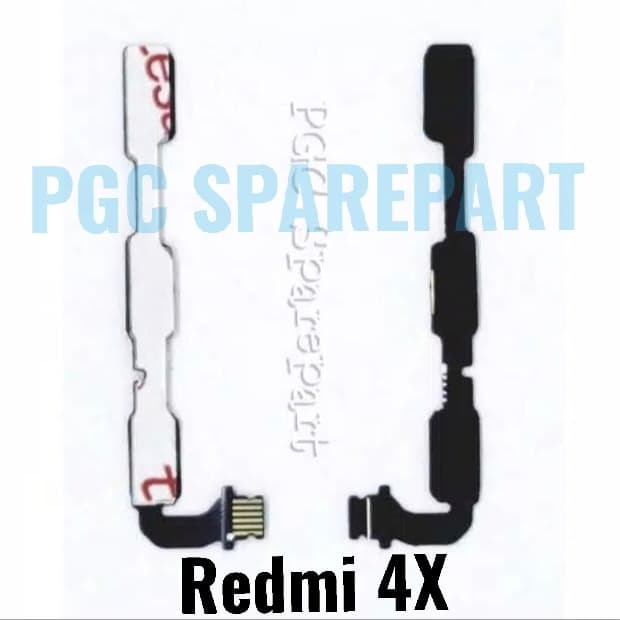 Flexible Konektor Connector Volume Power On Off Original Redmi 4X