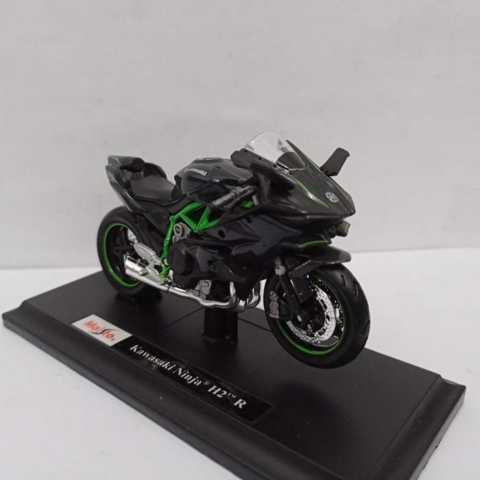 Diecast Miniatur Motor Kawasaki Ninja H2 R Maisto 1:18 miniatur motor sport H2R