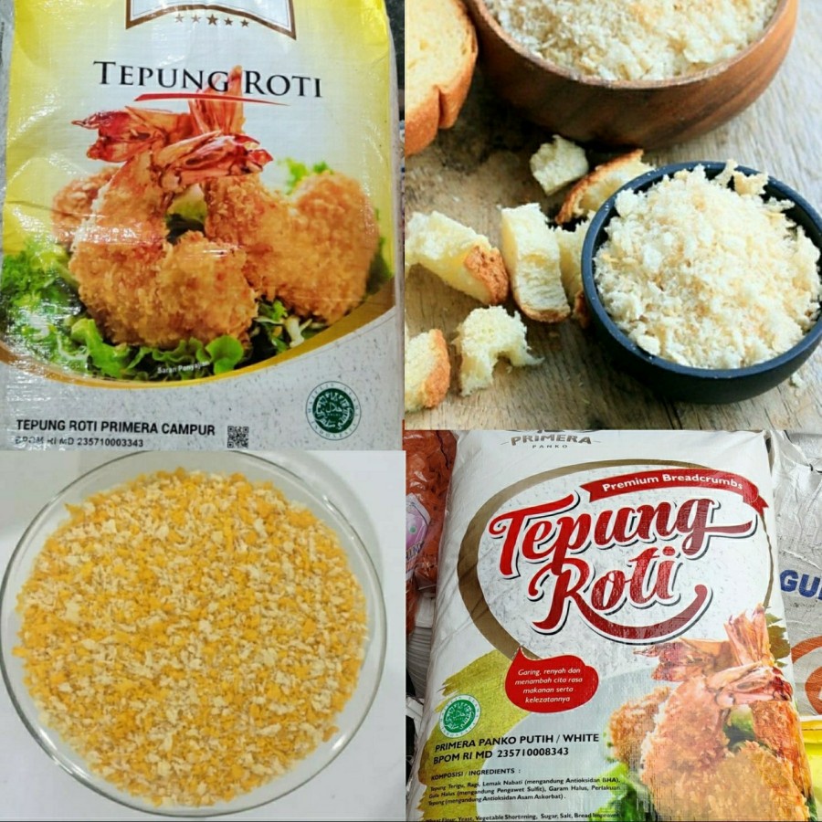 PRIMERA Tepung Roti Panko Putih / campur 10kg Karung
