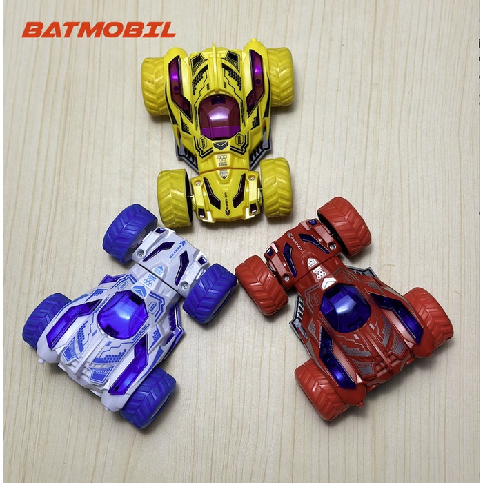 BATMOBIL Mainan Mobil Akrobat Anak Stunt Car PullBack Toys