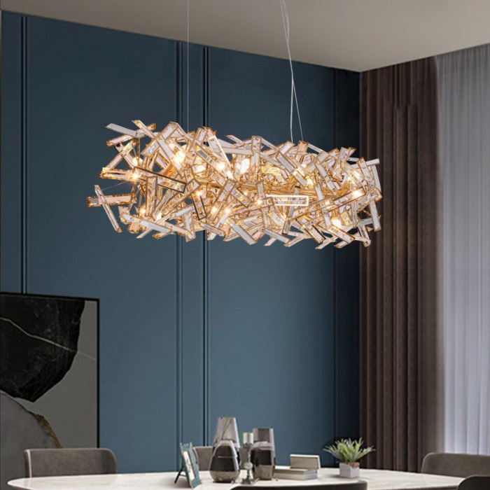 lampu gantung meja makan kristal SK-9947