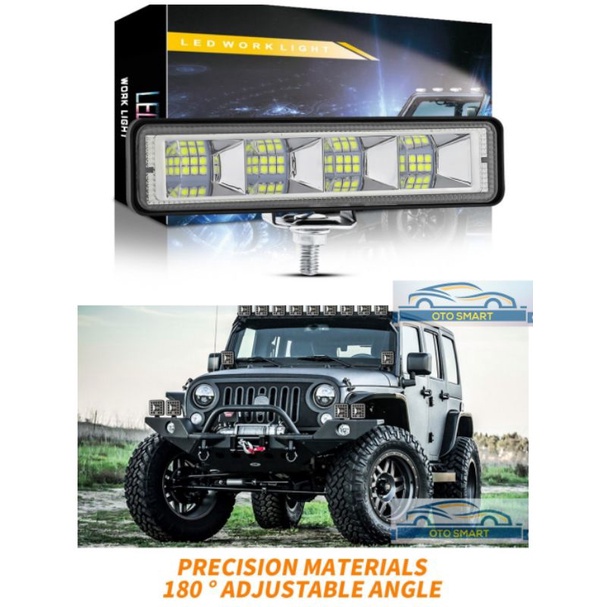 Lampu Tembak  CWL CREE 24 Mata LED & 16 Mata LED 12Volt Dan 24Volt Bahan Aluminium Lampu Mobil & Mot