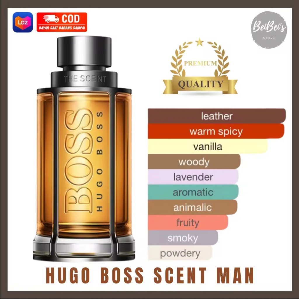 Best Seller Parfum Pria Hugo Boss Scent Man EDT 100mL Free Ongkir Bisa Bayar Ditempat ( COD )