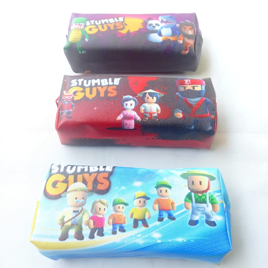 

Untuk anak Tempat Pensil Fancy Zipper Pouch Kotak Pensil Stumble Guys Jumbo