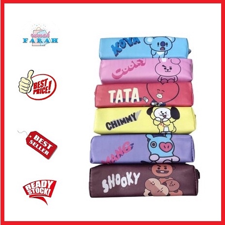 

Pouch Kotak Pensil BTS/BT21 Tempat Kotak Pensil Army Kpop Murah Lucu