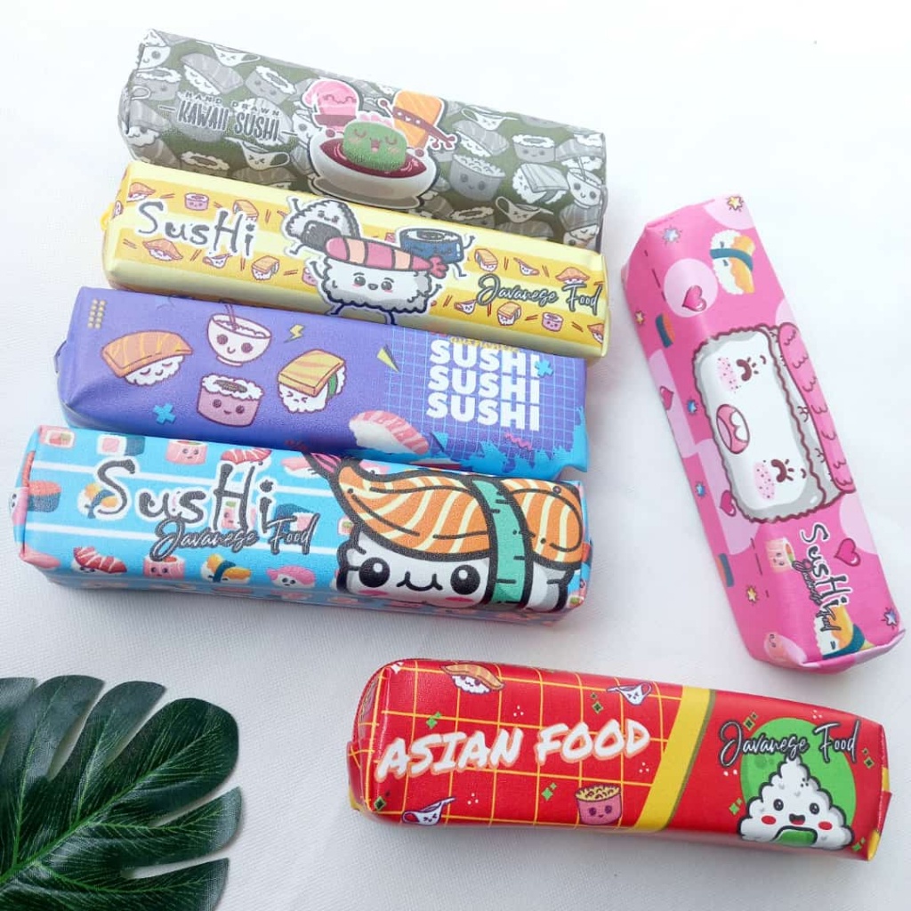 

Souvenir ultah Tempat Pensil Anak Tepak Alat Tulis Unik Karakter Mini Sushi